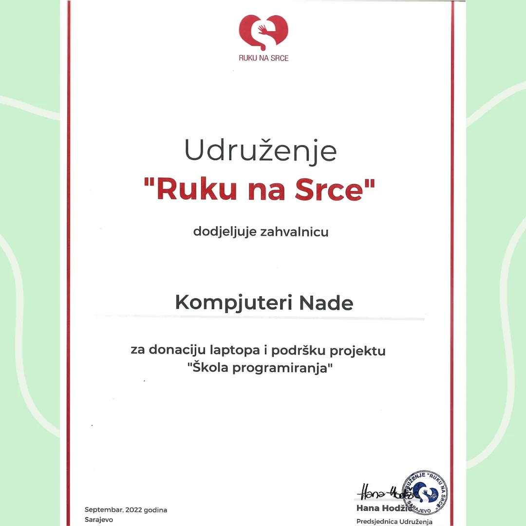 Rezultat uspješne suradnje