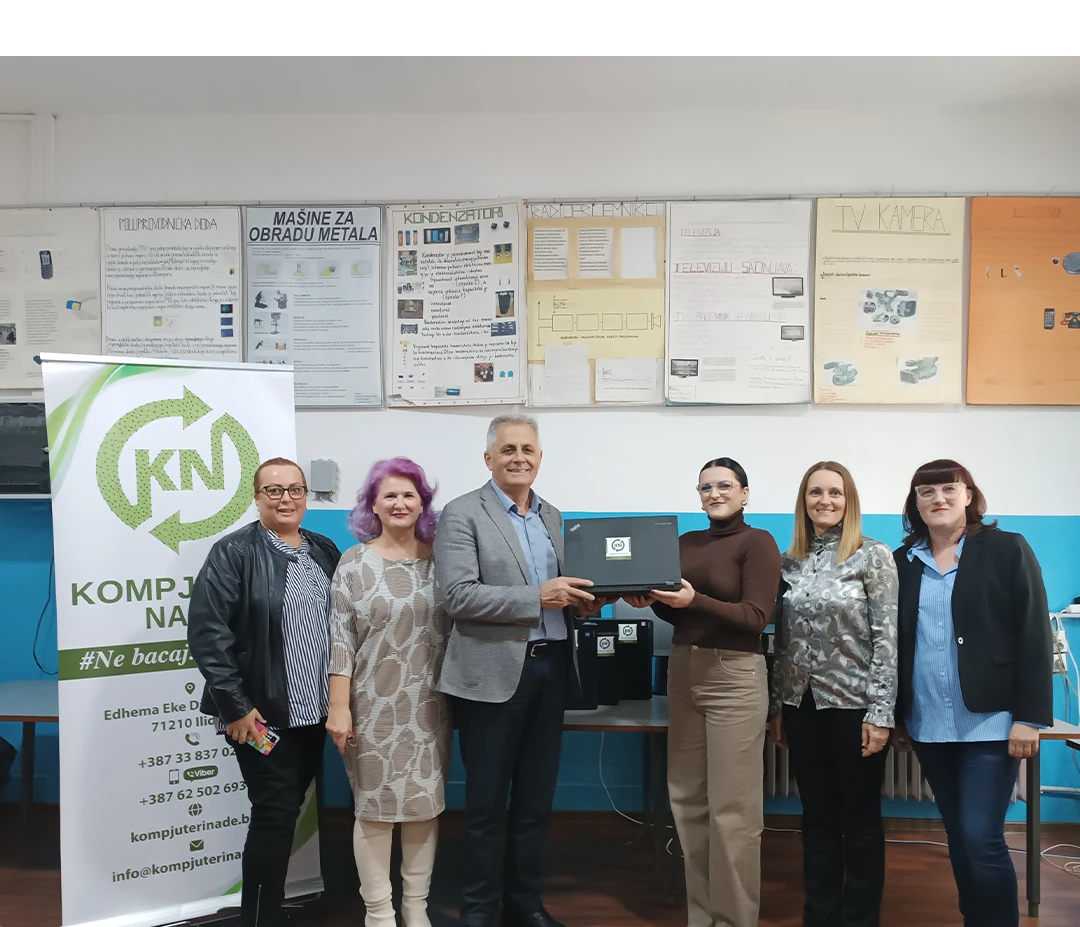 Computer handover at Musa Ćazim Ćatić primary school in Zenica.